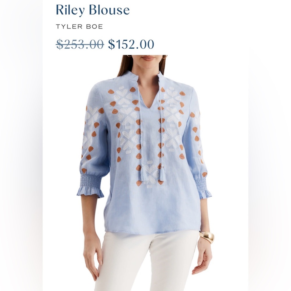 Tyler Boe Riley Embroidered Top - Picture 6 of 16